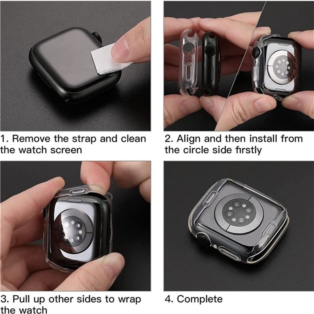 Apple Watch 12 46mm Ultratynt deksel - Gjennomsiktig