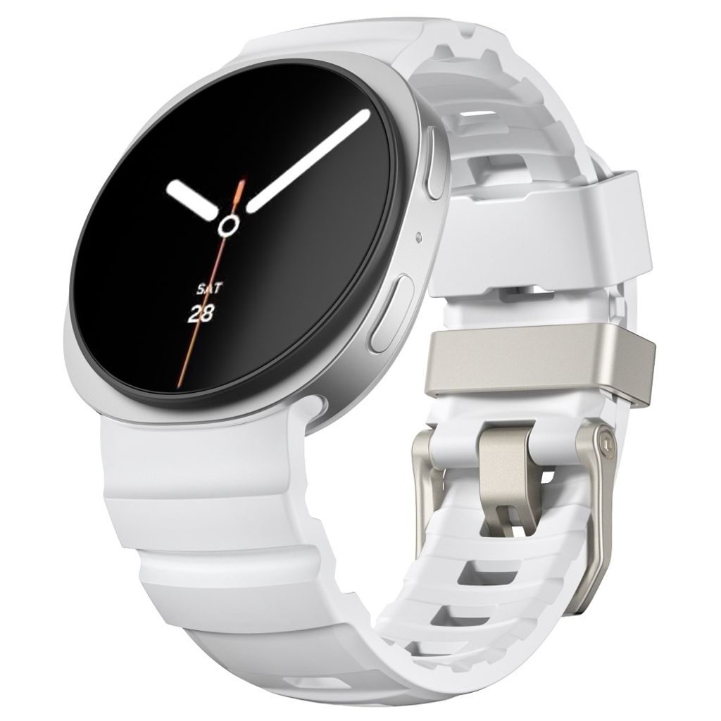 Samsung Galaxy Watch8 44 mm jne. Kellonranneke, Silikoni - valkoinen