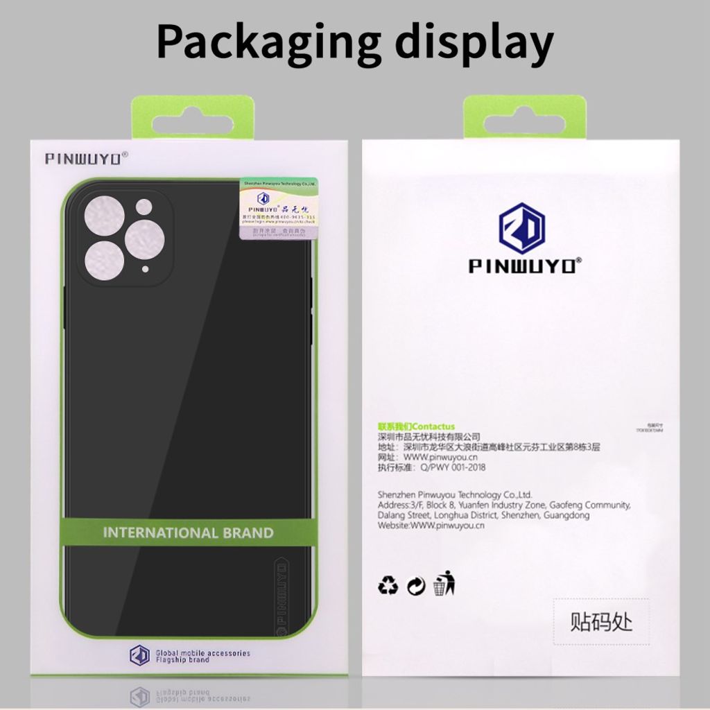 PINWUYO iPhone 11 Pro Max Kuori Silikoni – Sininen