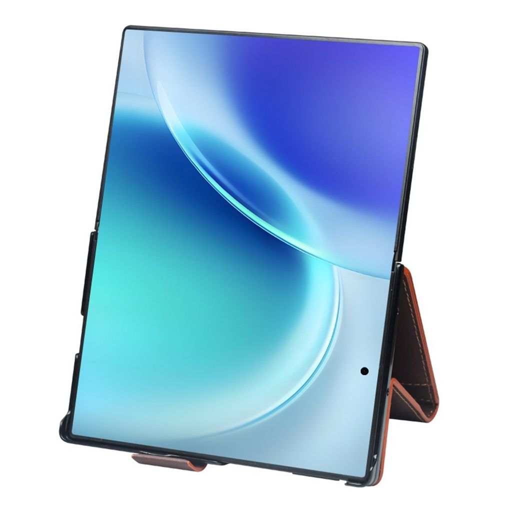 QIALINO Samsung Galaxy Z Fold8 Flip cover i ægte læder - Brun