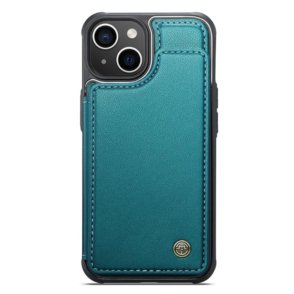 CASEME iPhone 15 Plus Kuori 5 Korttipaikka - Vihreä