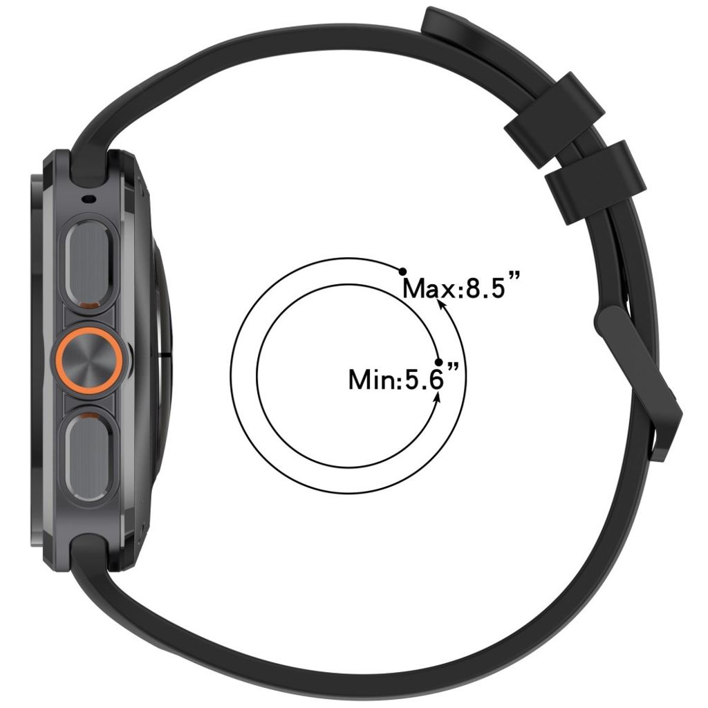 Samsung Galaxy Watch Ultra/Ultra2 silikon klokkerem med dobbeltstiftspenne - Blå