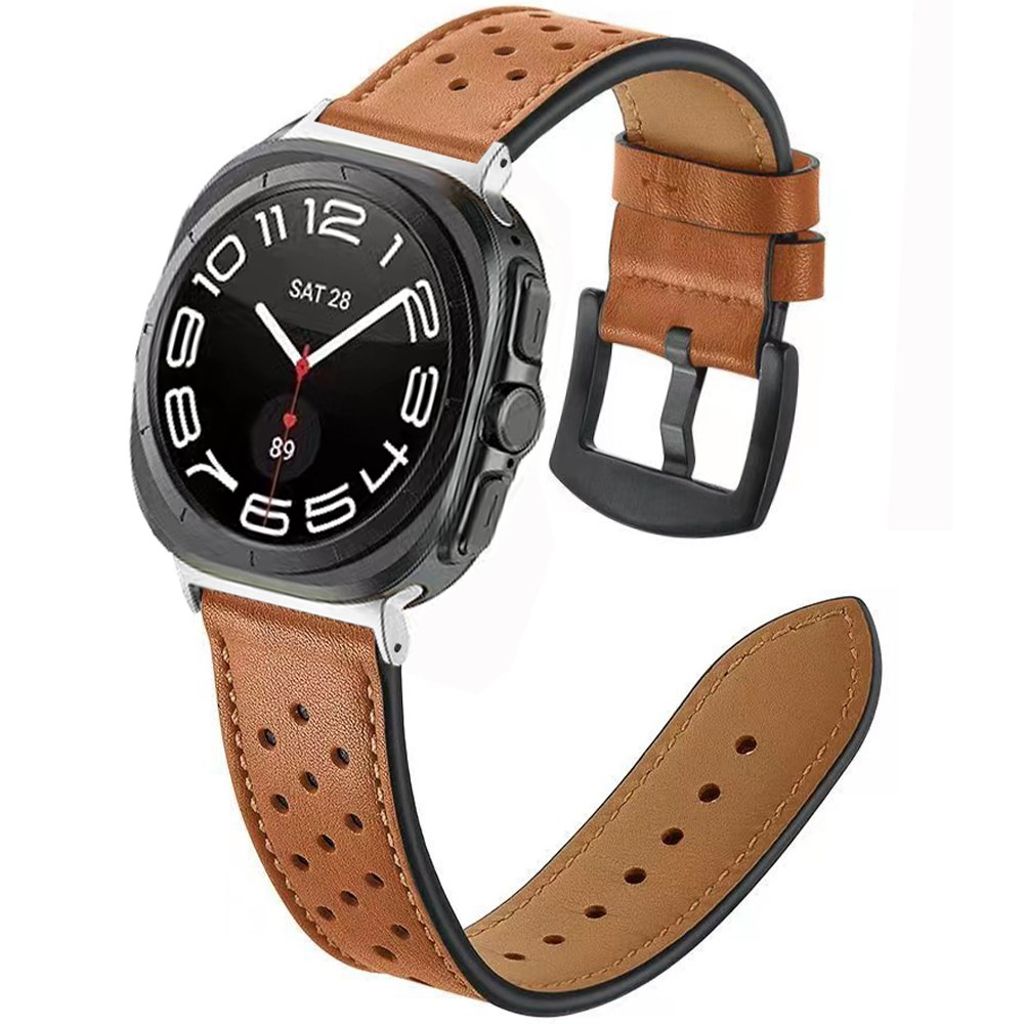 Samsung Galaxy Watch Ultra 47mm Urrem Ægte Læder – Brun