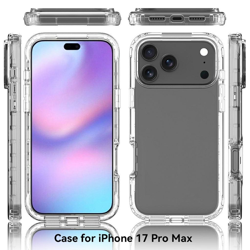 iPhone 18 Pro Max/17 Pro Max deksel med gradert mønster – gjennomsiktig