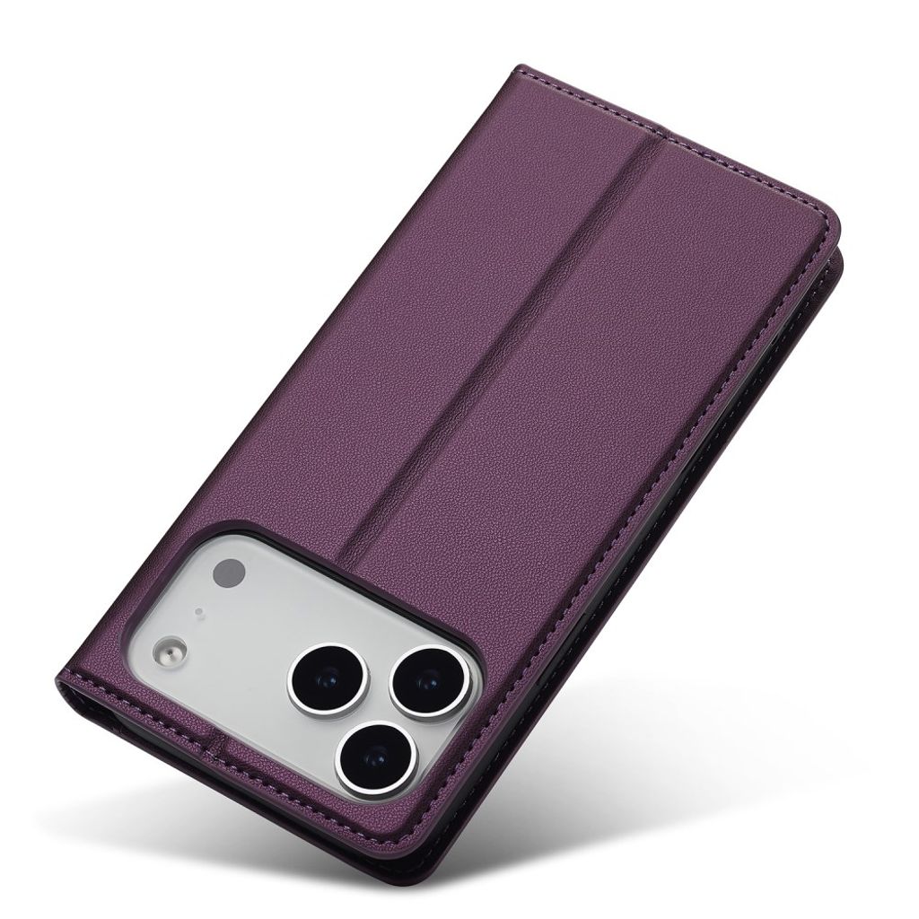 LC.IMEEKE iPhone 17 Pro Max Wallet Cover - Purple