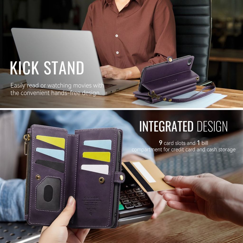 CASEME iPhone 6 Plus / 7 Plus / 8 Plus Fodral - Lila