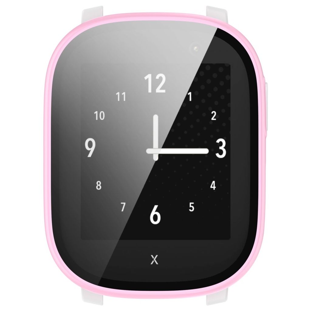 Xplora X6 Play-deksel med skjermbeskytter i herdet glass – rosa