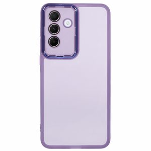 Samsung Galaxy A27 5G Kuori Sähköpinnoitettu Kamerakehys - Läpinäkyvä Violetti