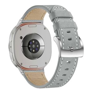 Samsung Galaxy Watch8 44mm etc. Klockarmband i läder - grå