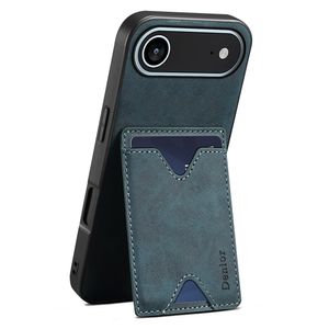 DENIOR iPhone Air Kuori jalustalla - Sininen