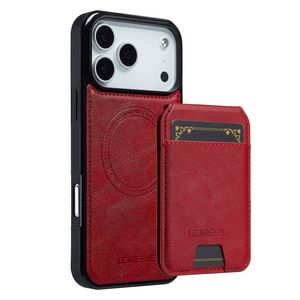 iPhone 18 Pro/17 Pro MagSafe Kuori irrotettavalla Kortin haltija - Punainen