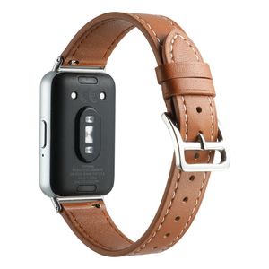 Samsung Galaxy Fit3 Klockarmband i Äkta Läder – Brun