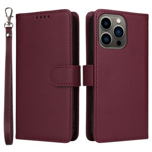 BETOPNICE iPhone 13 Pro Max Lompakkokotelo Irrotettava - Viininpunainen