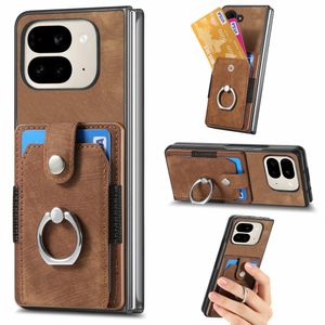 Google Pixel 9 Pro Fold 5G Cover med Stativ - Brun