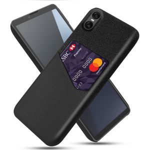 Sony Xperia 10 VII Skal med Kortfack - Svart