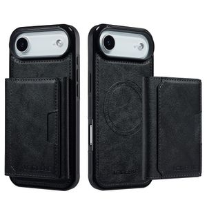 LC.IMEEKE iPhone 17 Air MagSafe cover med pung - Sort