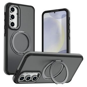 Samsung Galaxy S26 FE deksel med magnetisk ring - grå 