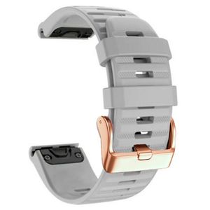 Garmin Fenix 7S/6S/5S/Instinct 2S etc. Silicone Watch Band - Grey