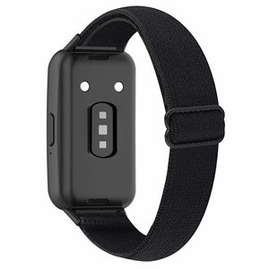 Samsung Galaxy Fit3 Klockarmband Elastisk Nylon Justerbar – Svart