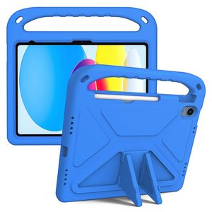 iPad A16 11" 2025/10.9" 2024 EVA-cover med standfunktion og bærehåndtag - Blå