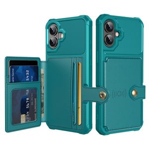iPhone 16 Plus Case with 5 Card slots - Green