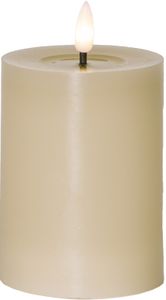 LED BLOCKLJUS FLAMME FLOW BEIGE / 12,5 CM / TIMER