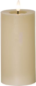 LED BLOCKLJUS FLAMME FLOW BEIGE / 17,5 CM / TIMER