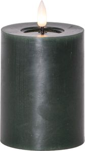 LED BLOCKLJUS FLAMME FLOW GRÖN / 12,5 CM / TIMER