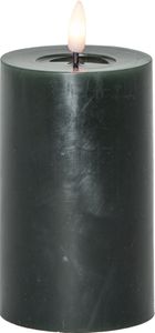 LED BLOCKLJUS FLAMME FLOW GRÖN / 15 CM / TIMER