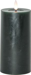 LED BLOCKLJUS FLAMME FLOW GRÖN / 17,5 CM / TIMER