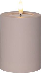 LED BLOCKLJUS FLAMME SOFT BEIGE / 12,5 CM / TIMER / INOMHUS/UTOMHUS
