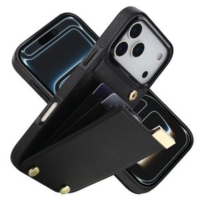 iPhone 17 Pro Max Skal med Korthållare - Svart