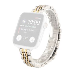 Apple Watch 38/40/41/42mm Urrem med lænkedesign i rustfrit stål - Sølv/Guld