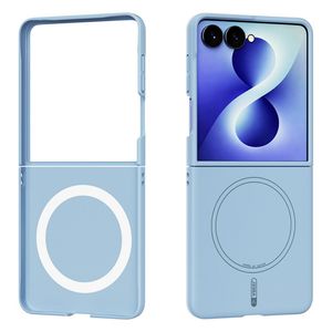 ABEEL Samsung Galaxy Z Flip8 MagSafe kuori silikonista - Sininen