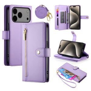 iPhone 17 Pro Max Lompakkokotelo Kantohihna - violetti