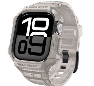 Spigen Rugged Armor Pro V2 Kellonranneke Apple Watch (46mm) - Beige