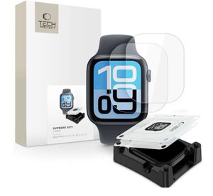 Tech-Protect Supreme Set+ hydrogel foil Skjermbeskytter til Apple Watch 44mm, 2-pakning
