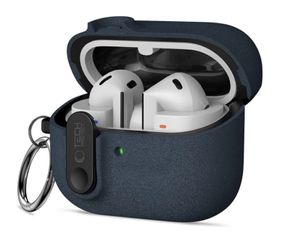 Tech-Protect Slim Hook Skal till Samsung Galaxy Buds 3 / 3 FE / 3 Pro - Mörkblå