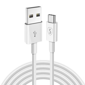 SiGN USB-C Kabel för Snabbladdning 2.4A, 2m - Vit