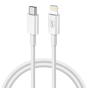 SiGN USB-C til Lightning-kabel 2.4A, 1m - Hvid
