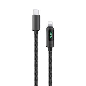 NEXTBATT USB-C til Lightning-kabel 30W, 3A, 1m - Sort