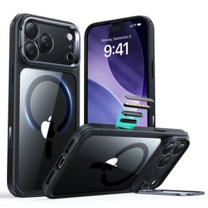 ESR Classic Hybrid Kickstand MagSafe Case for iPhone 17 Pro - Clear Black