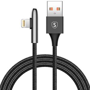 SIGN USB til Lightning Gaming Kabel, 2m, 2,4A, - Sort