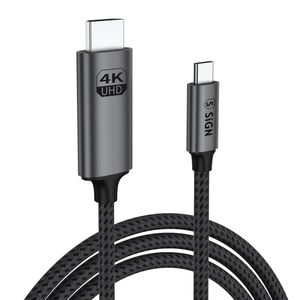 SiGN USB-C til HDMI-kabel 4K60Hz 3m - svart