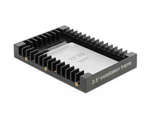 Delock 3.5″ installationsram för 2.5″ SATA-enhet – svart