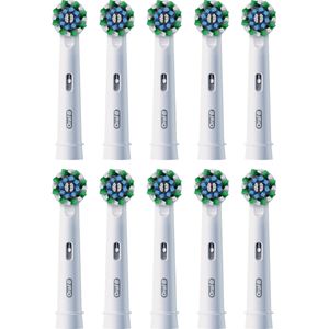 Oral-B tandbørstehoveder Cross Action, 10-pak – Hvide