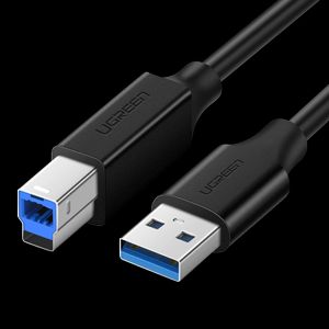 Ugreen printerkabel USB-A til USB-B 5Gb/s, 2m - Sort