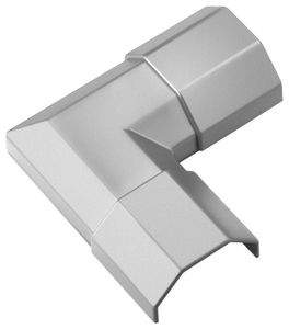 Goobay hjørnekobling for kabelkanal 3,3 x 1,8 cm - sølv