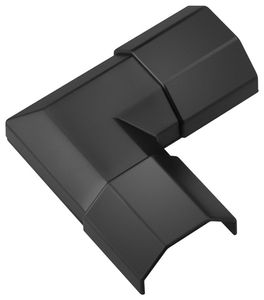 Goobay hjørnekobling for kabelkanal 3,3 x 1,8 cm - svart