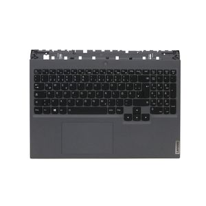 Lenovo Original Keyboard with Topcase German with Backlight - Black/gray